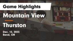 Mountain View  vs Thurston  Game Highlights - Dec. 12, 2023