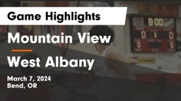Mountain View  vs West Albany  Game Highlights - March 7, 2024