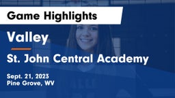 Valley  vs St. John Central Academy Game Highlights - Sept. 21, 2023