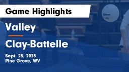 Valley  vs Clay-Battelle  Game Highlights - Sept. 25, 2023