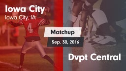 Matchup: Iowa City High vs. Dvpt Central 2016