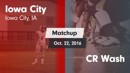 Matchup: Iowa City High vs. CR Wash 2016