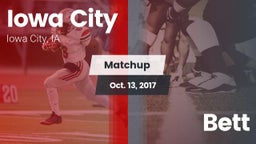 Matchup: Iowa City High vs. Bett 2017
