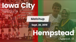 Matchup: Iowa City High vs. Hempstead  2019