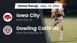 Recap: Iowa City  vs. Dowling Catholic  2022