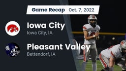 Recap: Iowa City  vs. Pleasant Valley  2022
