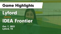 Lyford  vs IDEA Frontier Game Highlights - Oct. 7, 2022