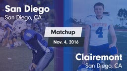 Matchup: San Diego High vs. Clairemont  2016