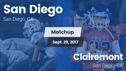 Matchup: San Diego High vs. Clairemont  2017
