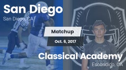 Matchup: San Diego High vs. Classical Academy  2017