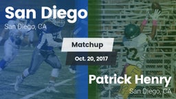 Matchup: San Diego High vs. Patrick Henry  2017