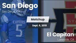 Matchup: San Diego High vs. El Capitan  2019