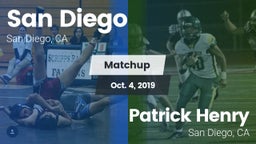 Matchup: San Diego High vs. Patrick Henry  2019