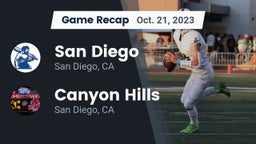 Recap: San Diego  vs. Canyon Hills  2023