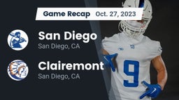 Recap: San Diego  vs. Clairemont  2023