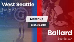 Matchup: West Seattle High vs. Ballard  2017