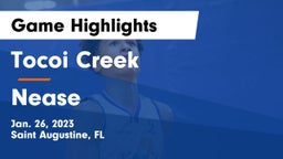 Tocoi Creek  vs Nease  Game Highlights - Jan. 26, 2023