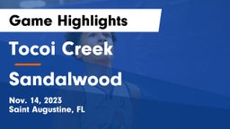 Tocoi Creek  vs Sandalwood  Game Highlights - Nov. 14, 2023