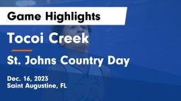 Tocoi Creek  vs St. Johns Country Day Game Highlights - Dec. 16, 2023