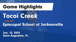 Tocoi Creek  vs Episcopal School of Jacksonville Game Highlights - Jan. 15, 2024