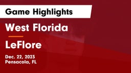 West Florida  vs LeFlore  Game Highlights - Dec. 22, 2023