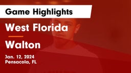 West Florida  vs Walton  Game Highlights - Jan. 12, 2024