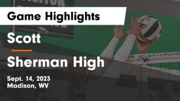 Scott  vs Sherman High  Game Highlights - Sept. 14, 2023