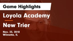 Loyola Academy  vs New Trier  Game Highlights - Nov. 23, 2018