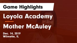 Loyola Academy  vs Mother McAuley  Game Highlights - Dec. 14, 2019