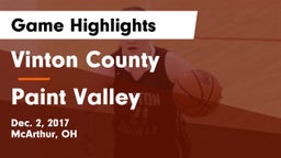 Vinton County  vs Paint Valley  Game Highlights - Dec. 2, 2017