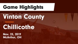 Vinton County  vs Chillicothe  Game Highlights - Nov. 23, 2019