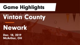 Vinton County  vs Newark  Game Highlights - Dec. 18, 2019