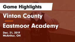 Vinton County  vs Eastmoor Academy  Game Highlights - Dec. 21, 2019