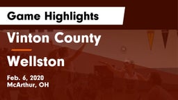 Vinton County  vs Wellston Game Highlights - Feb. 6, 2020