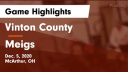 Vinton County  vs Meigs  Game Highlights - Dec. 5, 2020