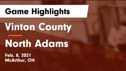 Vinton County  vs North Adams  Game Highlights - Feb. 8, 2021