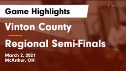 Vinton County  vs Regional Semi-Finals Game Highlights - March 2, 2021