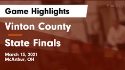 Vinton County  vs State Finals Game Highlights - March 13, 2021