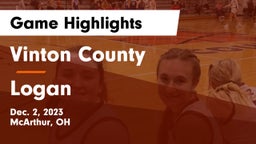 Vinton County  vs Logan  Game Highlights - Dec. 2, 2023