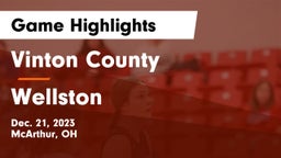 Vinton County  vs Wellston  Game Highlights - Dec. 21, 2023
