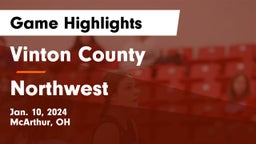 Vinton County  vs Northwest  Game Highlights - Jan. 10, 2024
