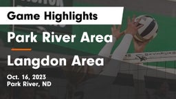 Park River Area vs Langdon Area Game Highlights - Oct. 16, 2023