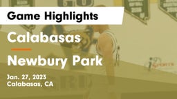 Calabasas  vs Newbury Park  Game Highlights - Jan. 27, 2023