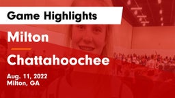 Milton  vs Chattahoochee  Game Highlights - Aug. 11, 2022