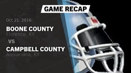 Recap: Boone County  vs. Campbell County  2016
