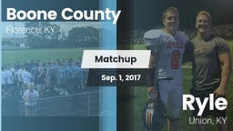 Matchup: Boone County High vs. Ryle  2017