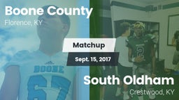 Matchup: Boone County High vs. South Oldham  2017