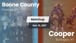 Matchup: Boone County High vs. Cooper  2017