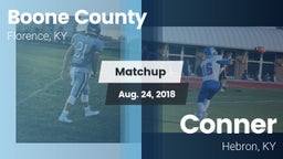 Matchup: Boone County High vs. Conner  2018