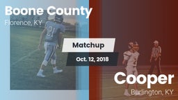 Matchup: Boone County High vs. Cooper  2018